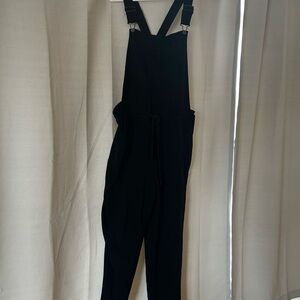 Wallflower Black Women's Overalls with Adjustable Straps